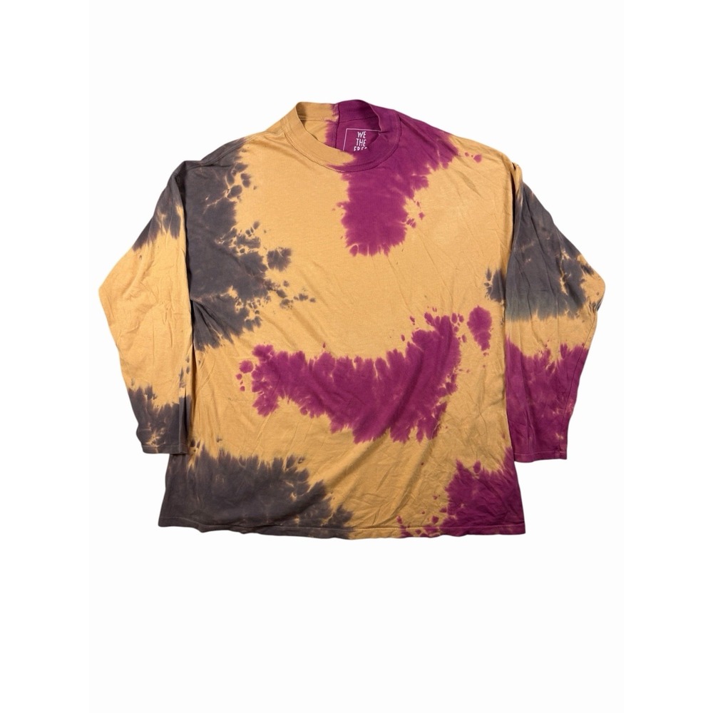We The Free Free People Tie Dye Long Sleeve Shirt Womens S Oversized Boho